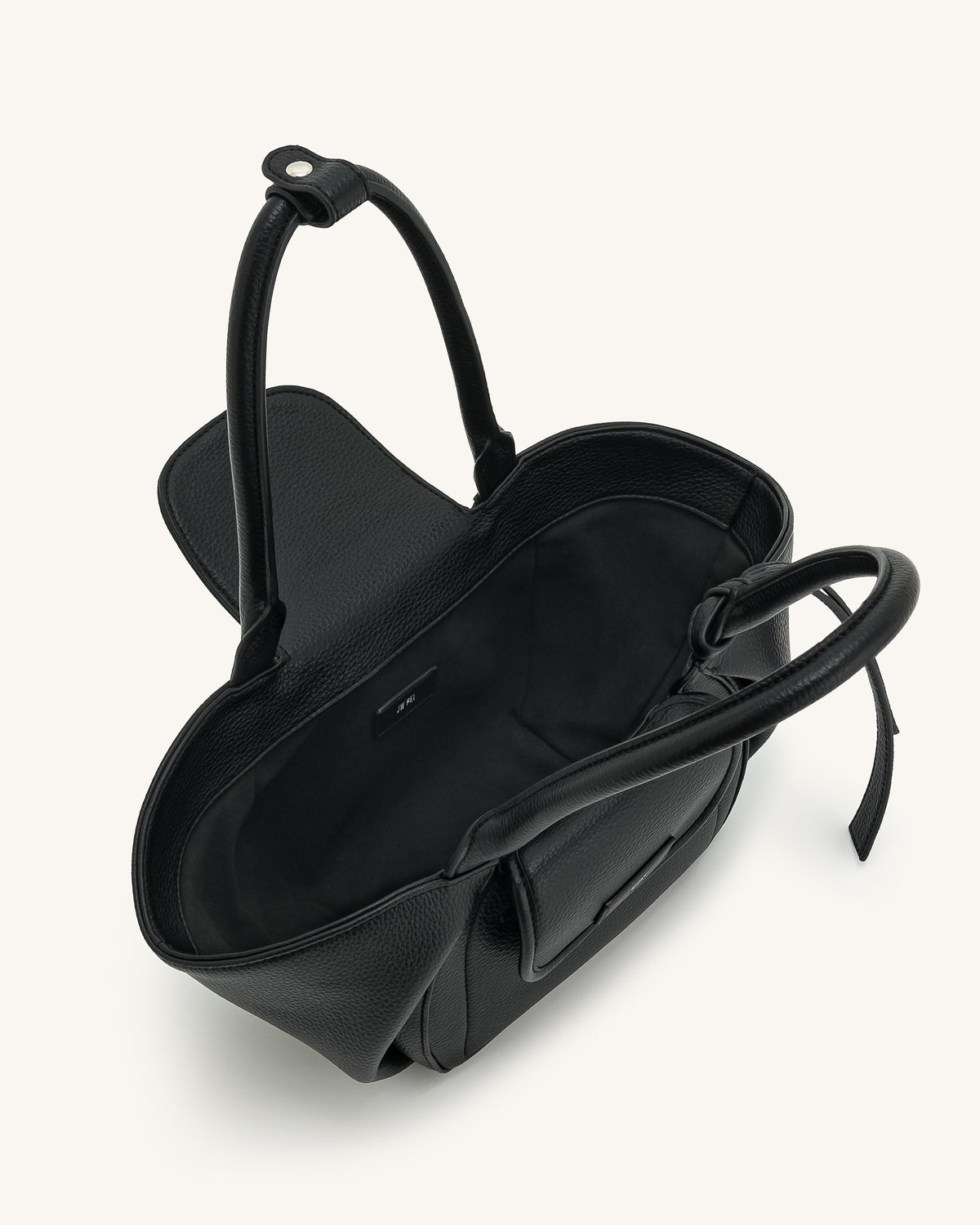 Zoey Pockets Shoulder Bag - Black mysite