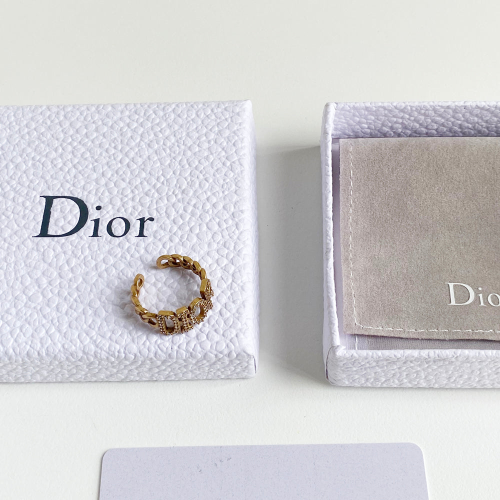 Vintage Chain Letter Open Ring mysite