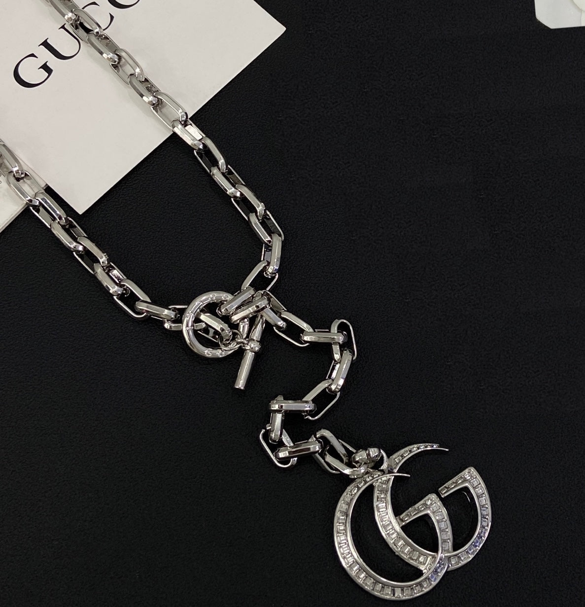 Good Glitter Shine Design 4 Set ( Earrings+Bracelet + Brooch +Necklace)- Silver mysite