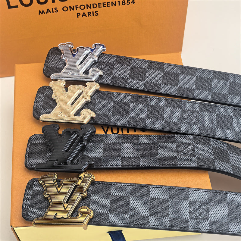 Horizontal Textured Buckle Belt (Black Latticed) mysite