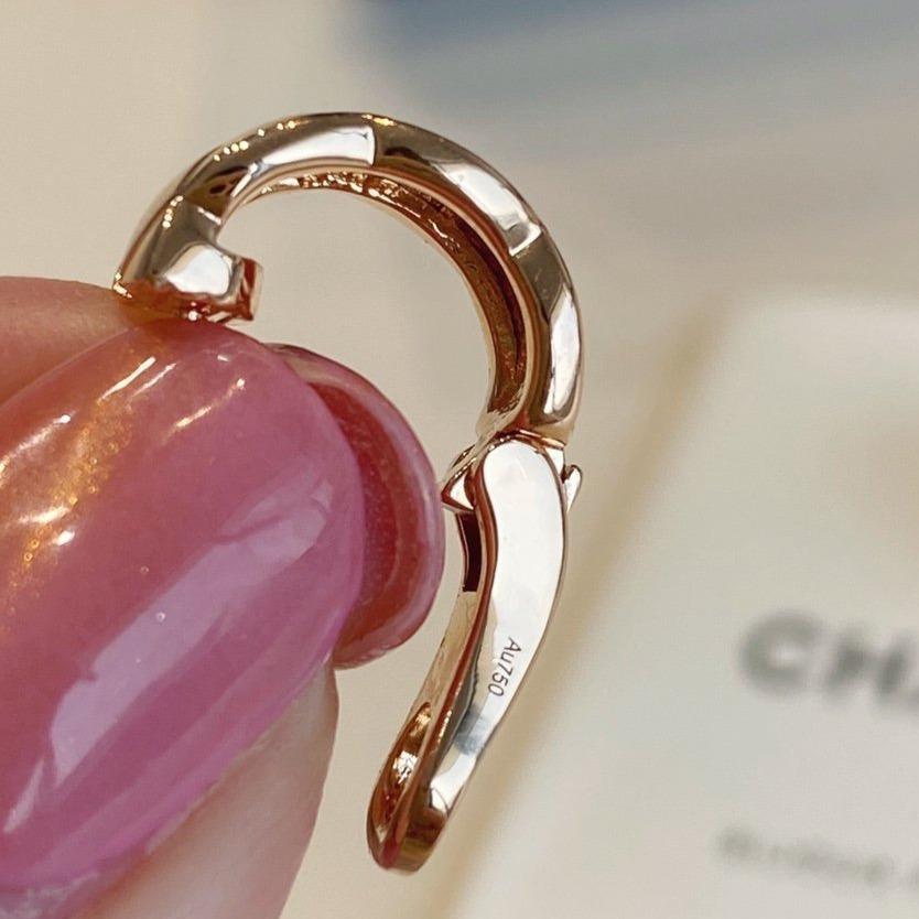 CRUSH EARRINGS QUILTED PINK GOLD mysite