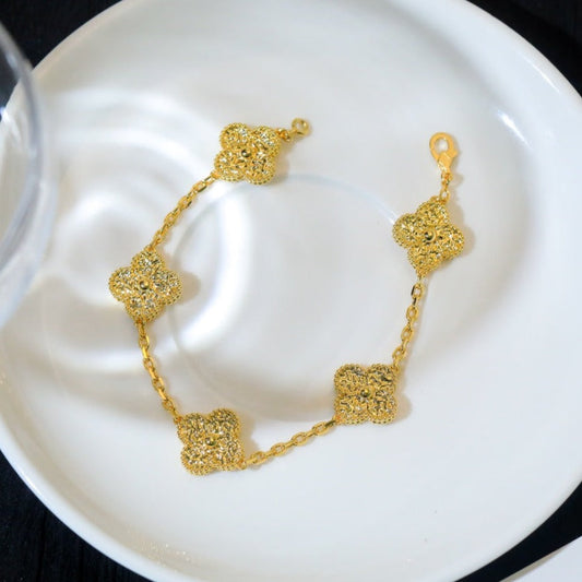5 MOTIFS GOLD DIAMOND BRACELET mysite