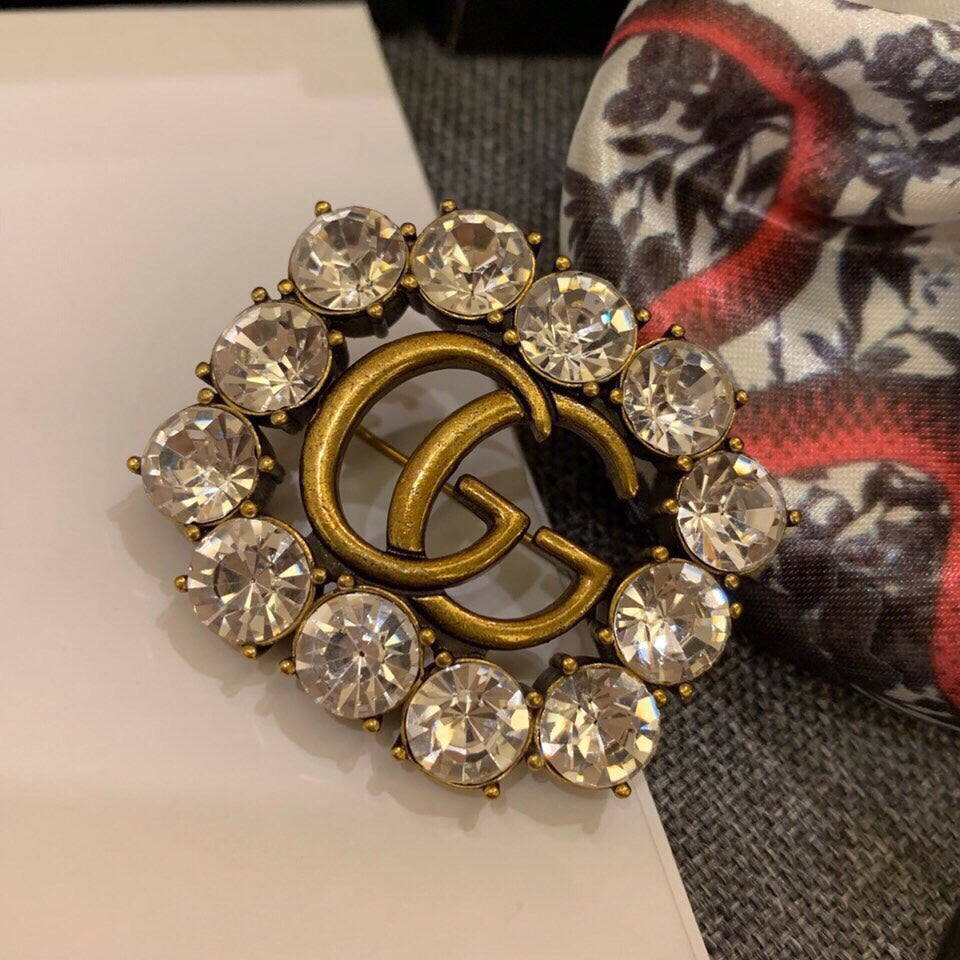 Good Square Diamond Girl Brooch mysite