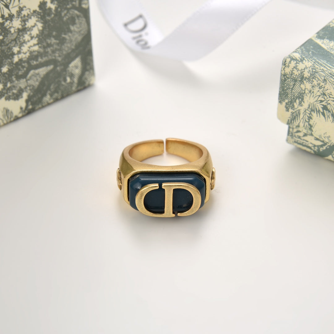 Vintage Simple Letter Open Ring mysite