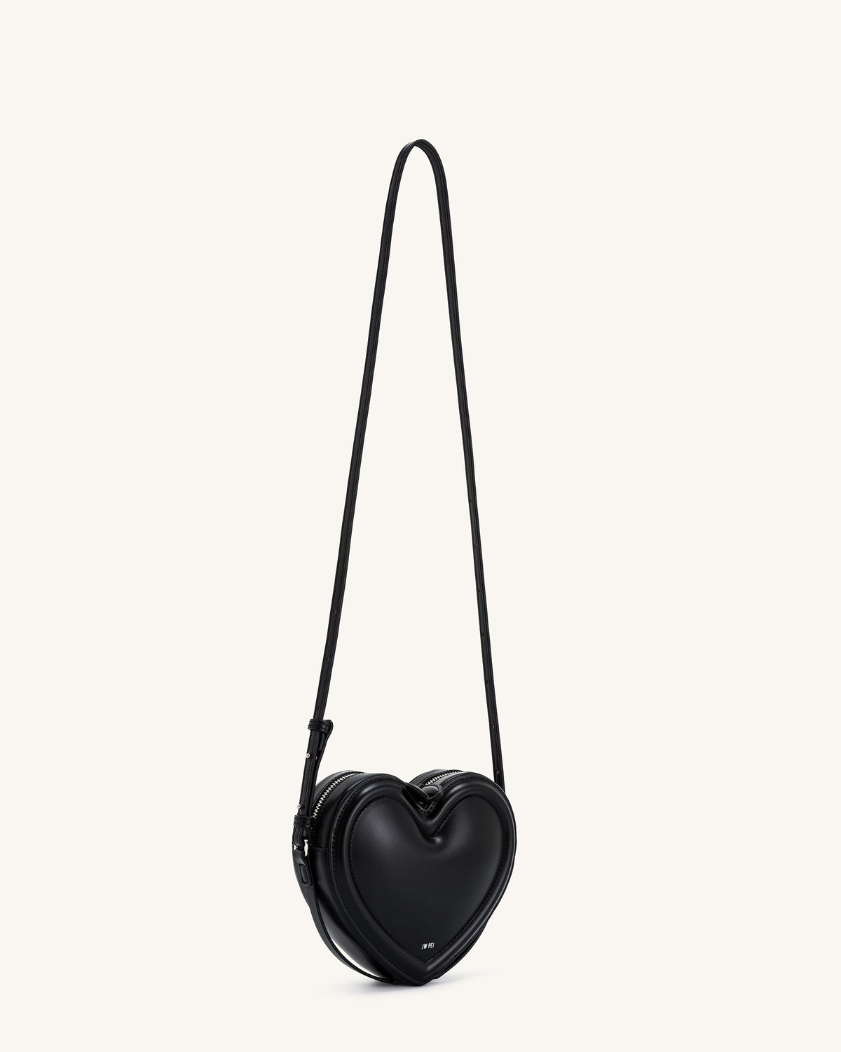 Arlene Heart Shaped Bag - Black mysite