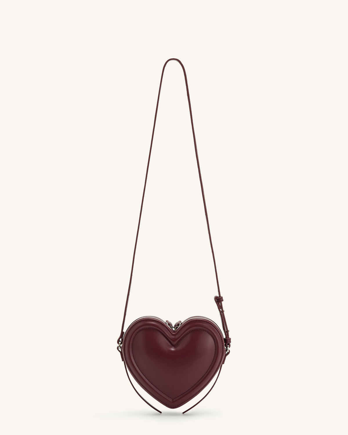 Arlene Heart Shaped Bag - Claret mysite