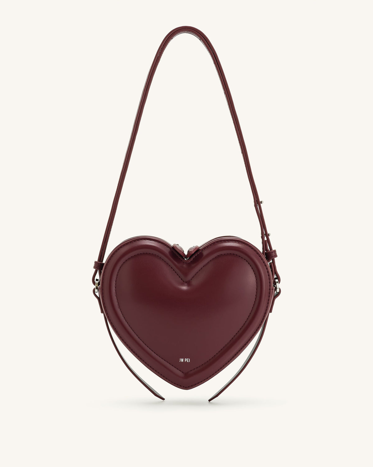 Arlene Heart Shaped Bag - Claret mysite