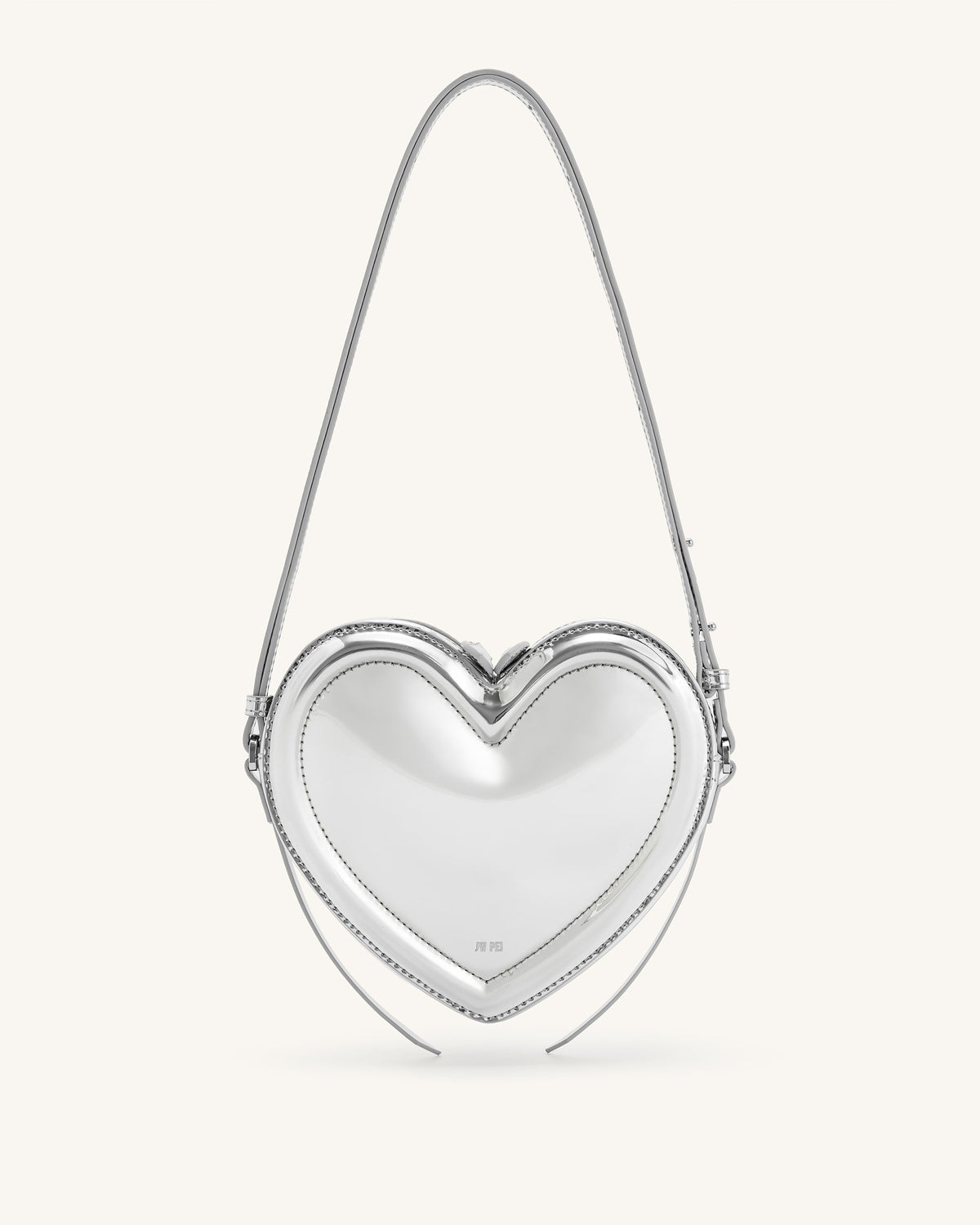 Arlene Heart Shaped Bag - Sliver mysite