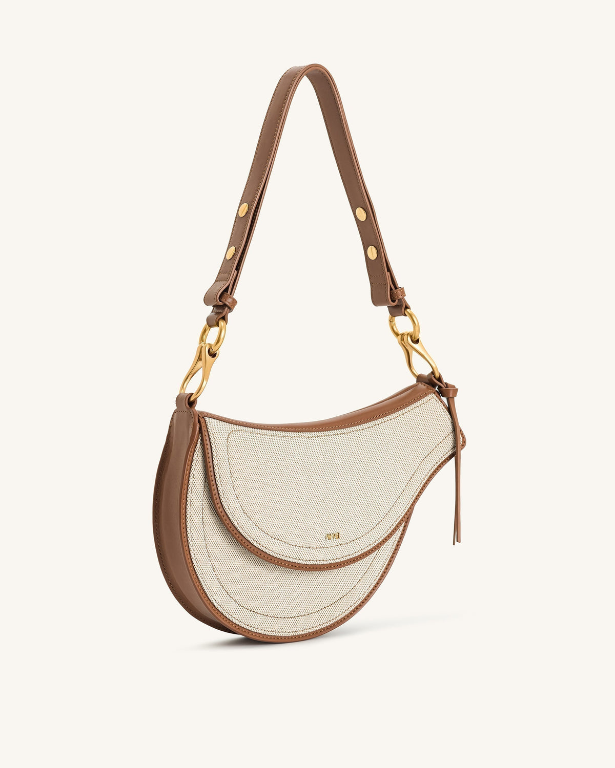 Ashlie Crossbody Bag - Brown Canvas mysite