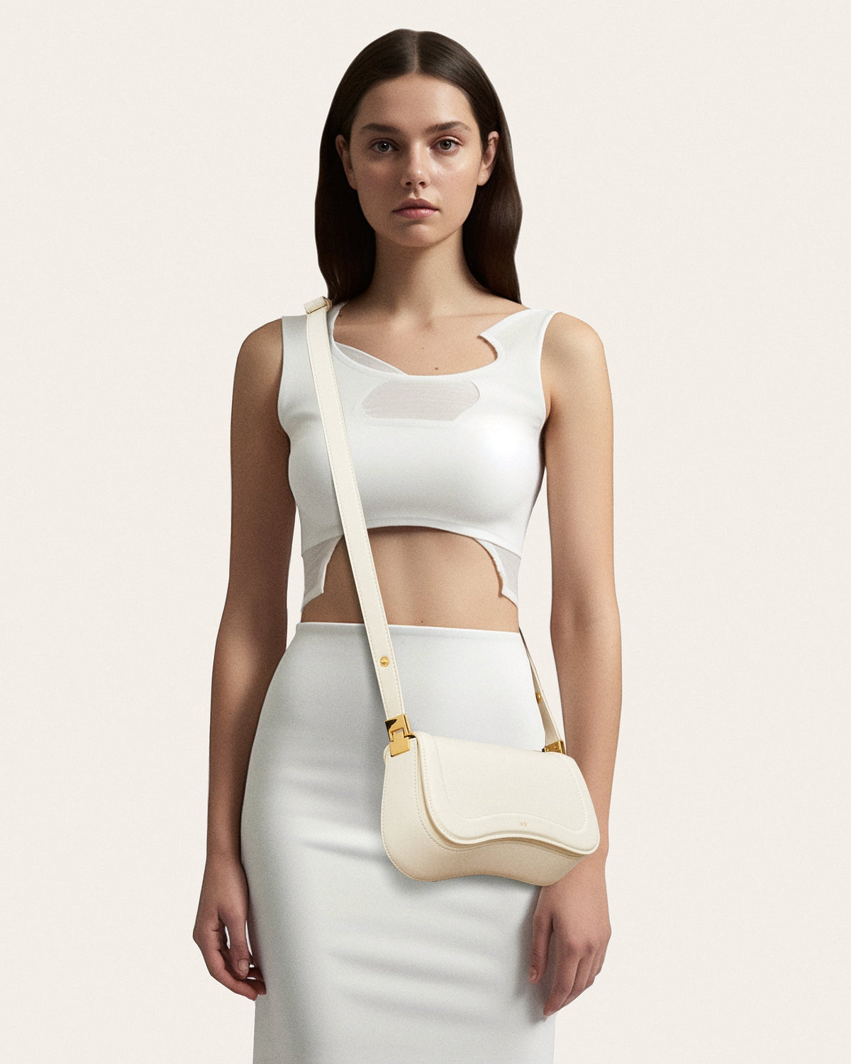 Joy Shoulder Bag - White mysite