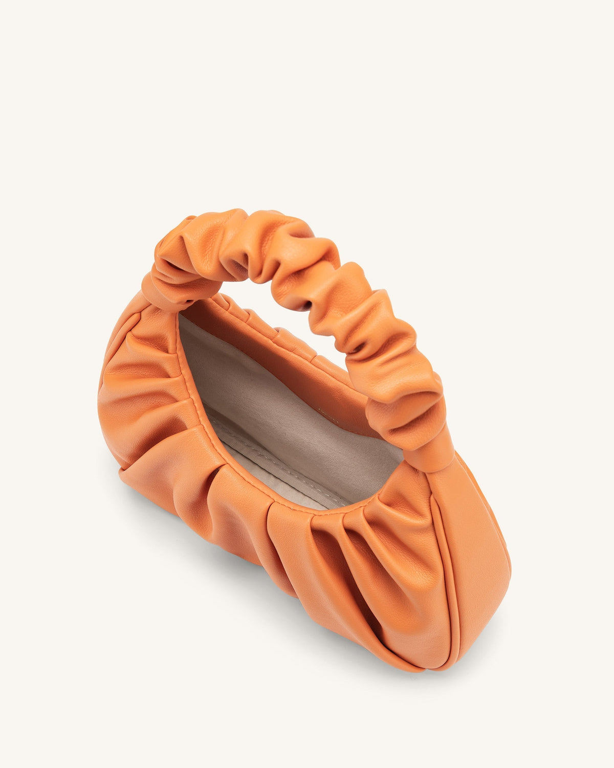 Gabbi Ruched Hobo Handbag - Orange mysite