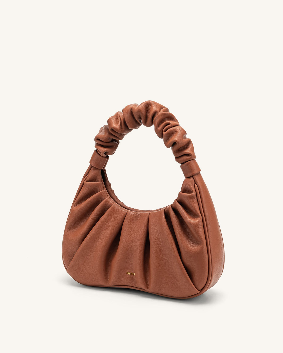 Gabbi Ruched Hobo Handbag - Nutella mysite