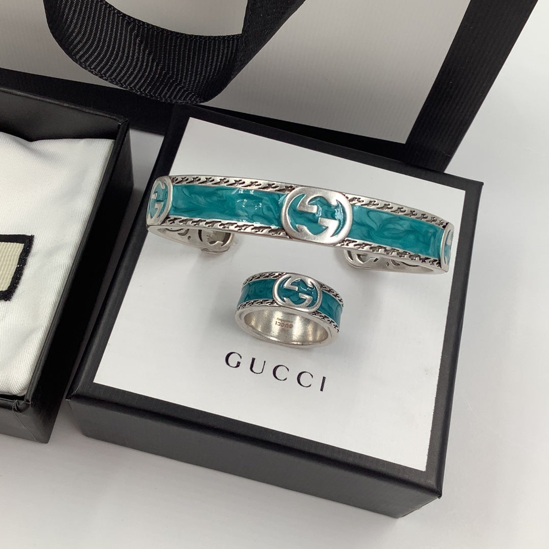 Blue- Green Good Ring & Bracelet mysite