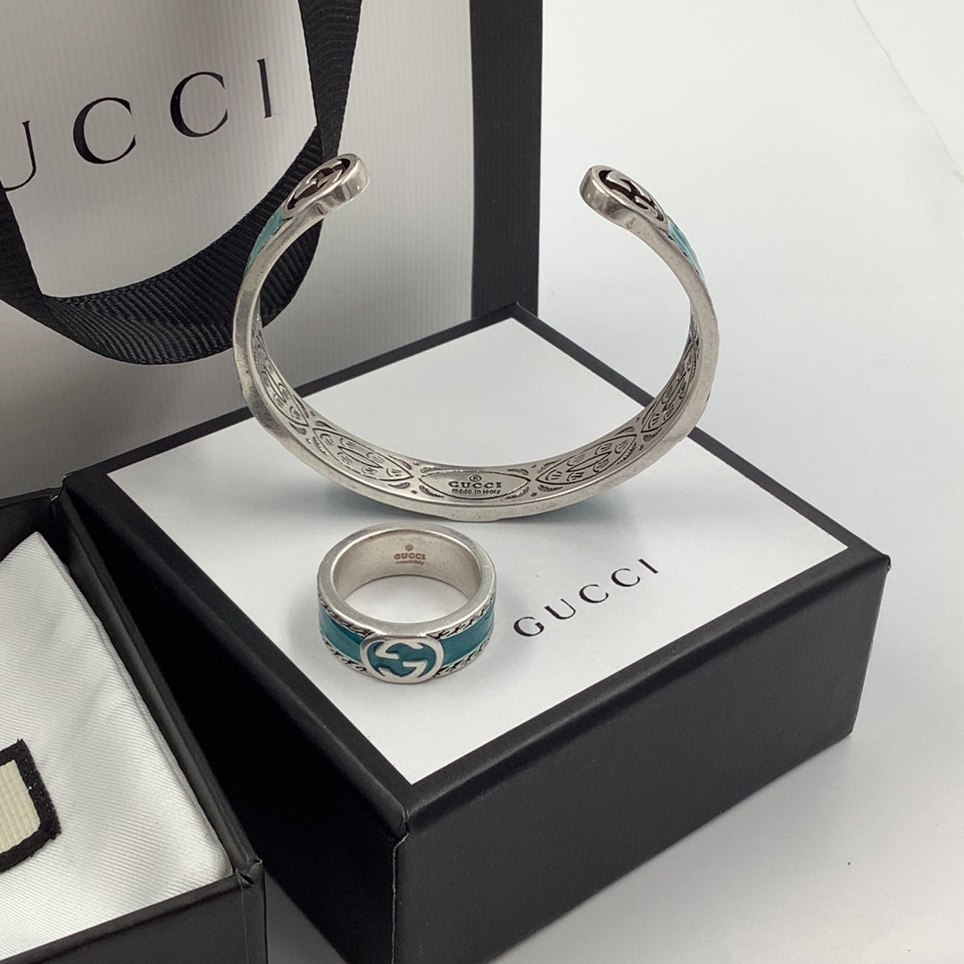 Blue- Green Good Ring & Bracelet mysite