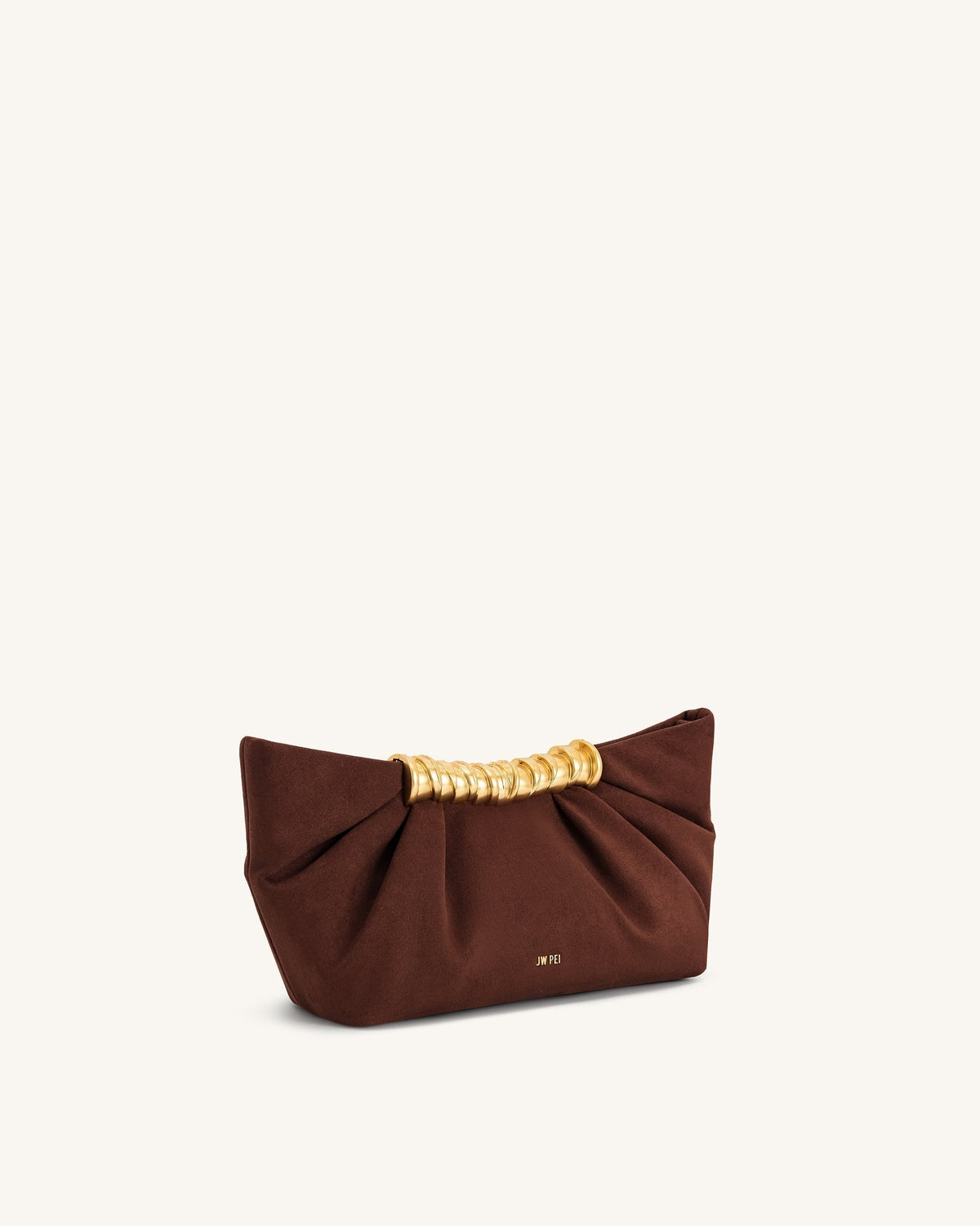 Leia Pleated Clutch - Dark Brown mysite