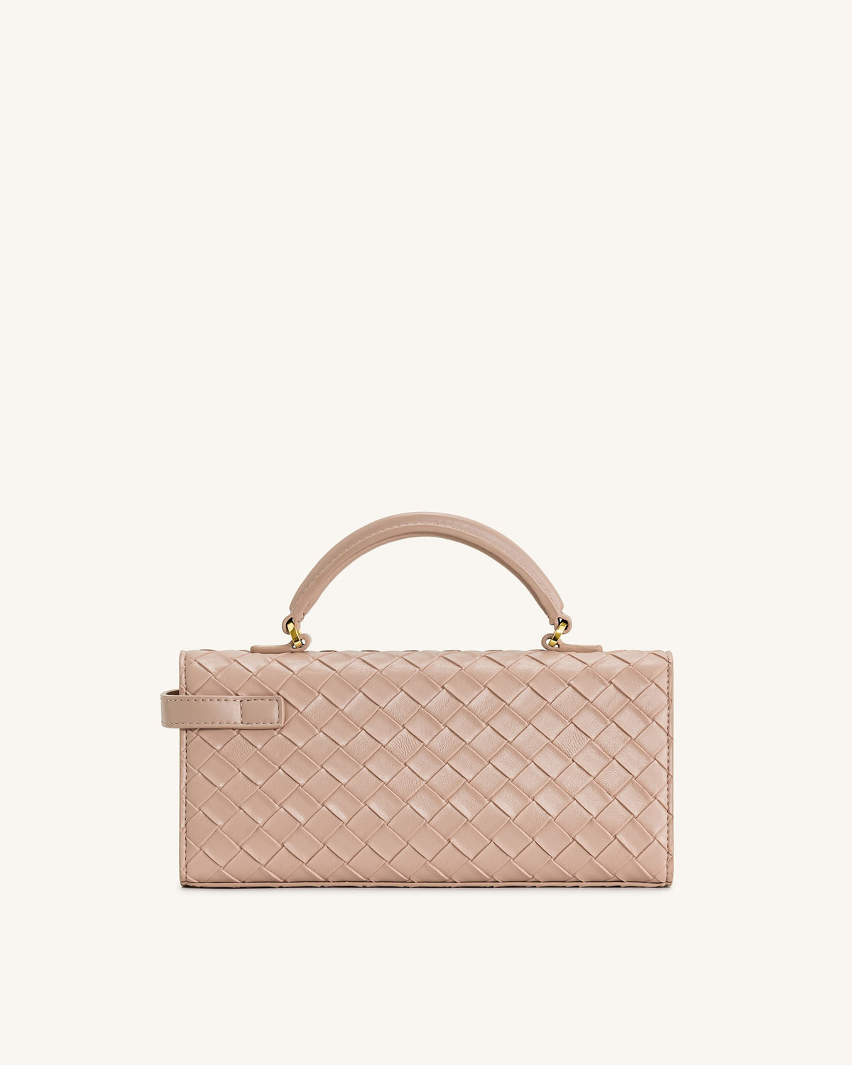 Keyla Weave Texture Top Handle Bag - Pink mysite