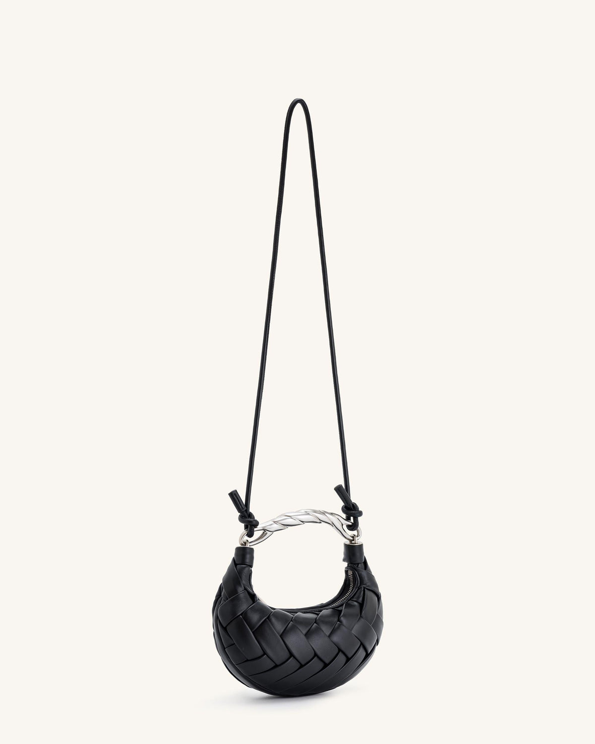 Orla Weave Handbag - Black mysite