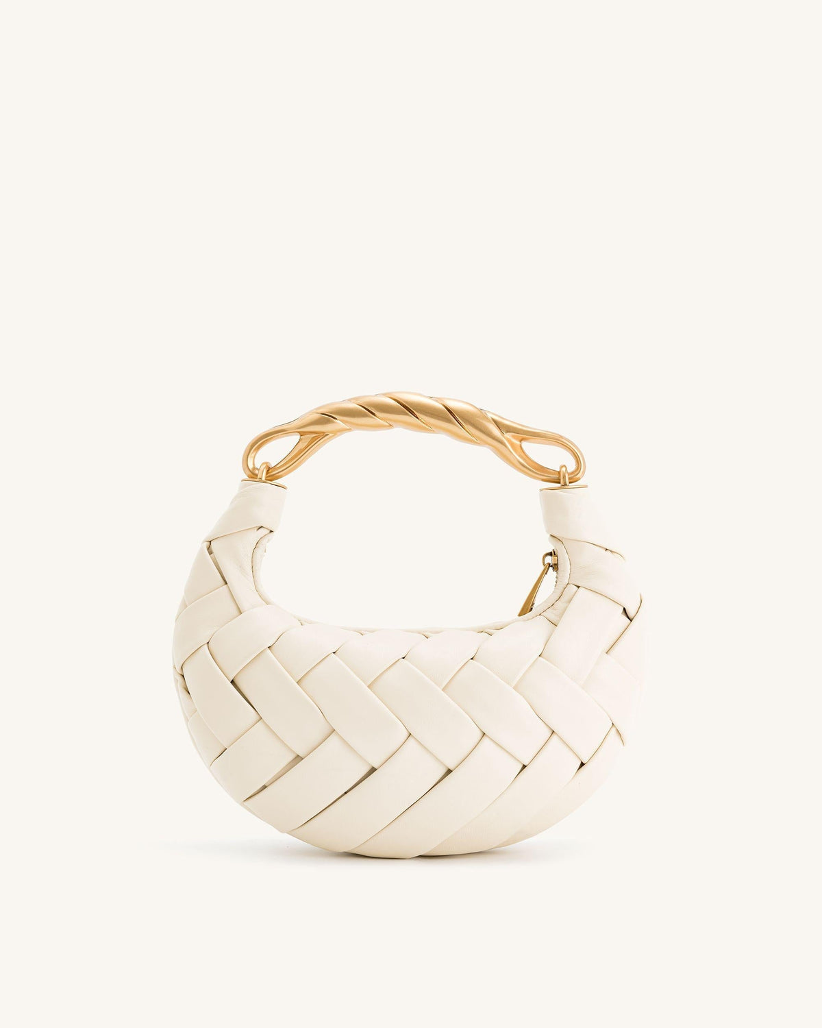 Orla Weave Handbag - White mysite