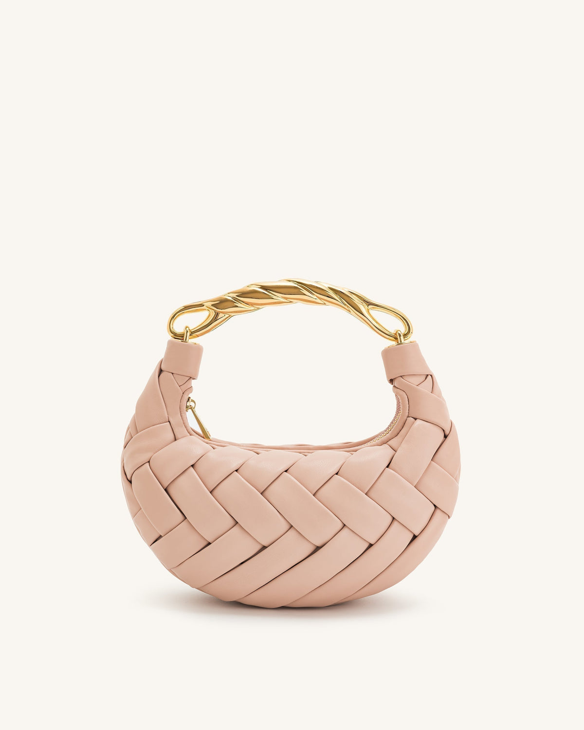 Orla Weave Handbag - Pink Beige mysite