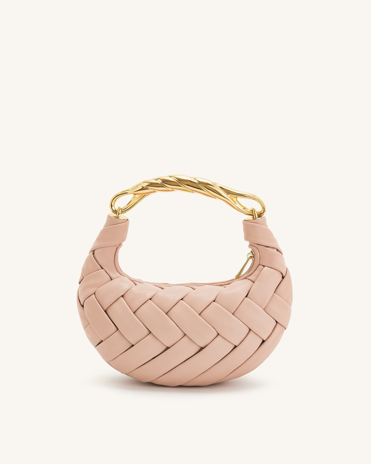 Orla Weave Handbag - Pink Beige mysite