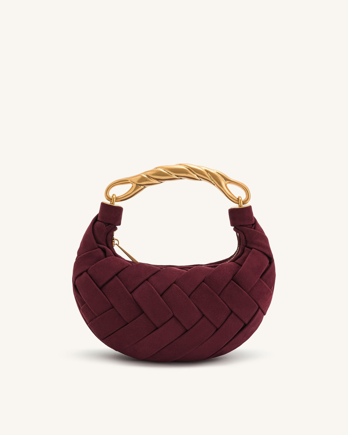 Orla Weave Handbag - Claret mysite