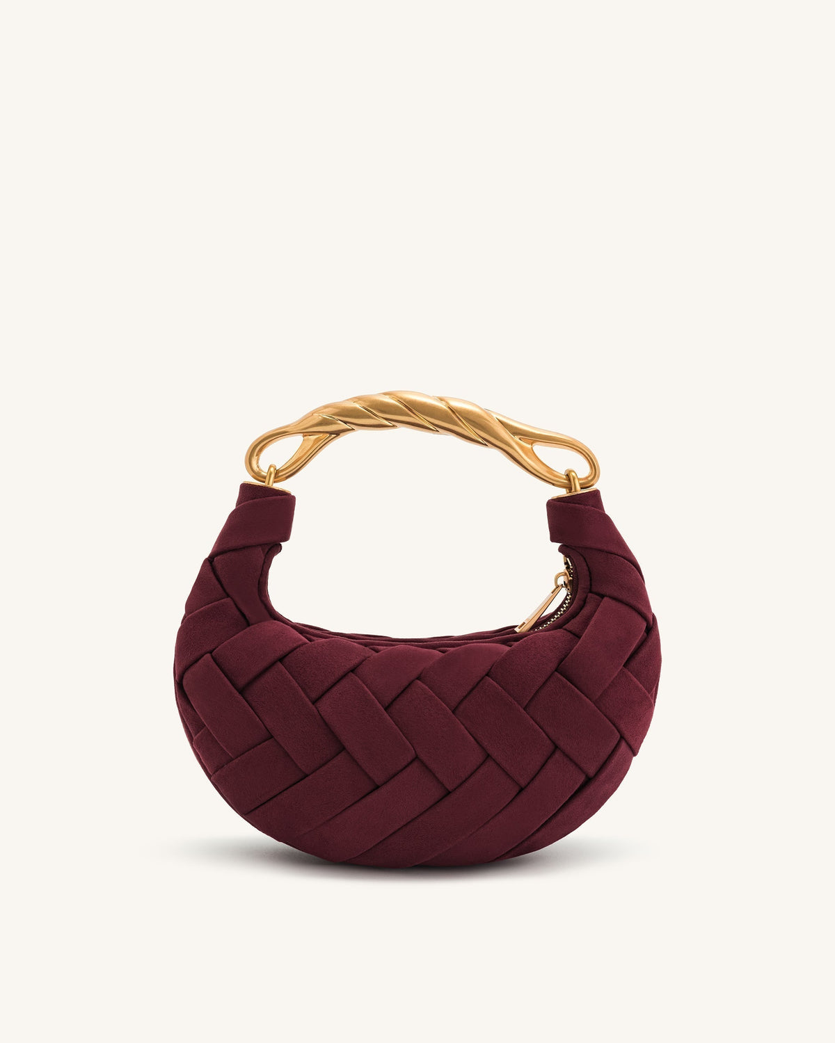 Orla Weave Handbag - Claret mysite