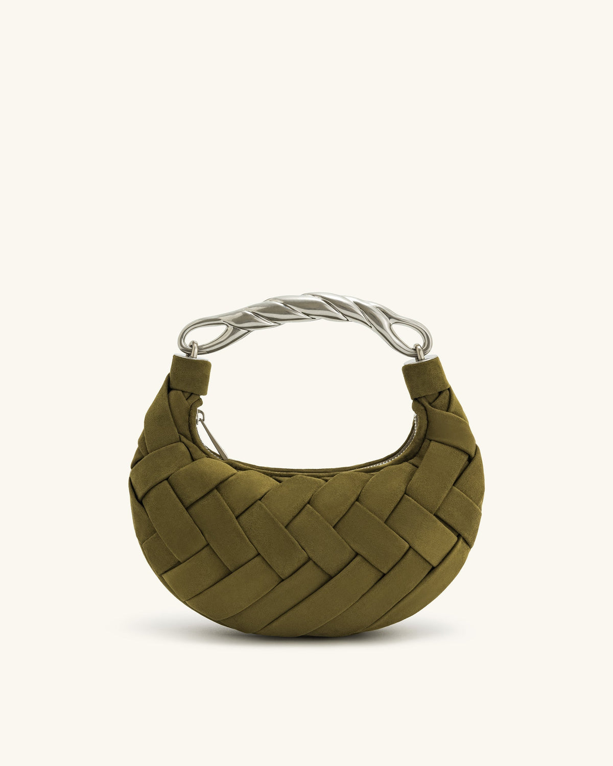 Orla Weave Handbag - Dark Olive mysite