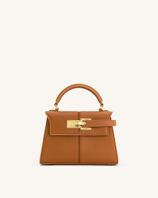 Elise Top Handle Bag - Brown mysite