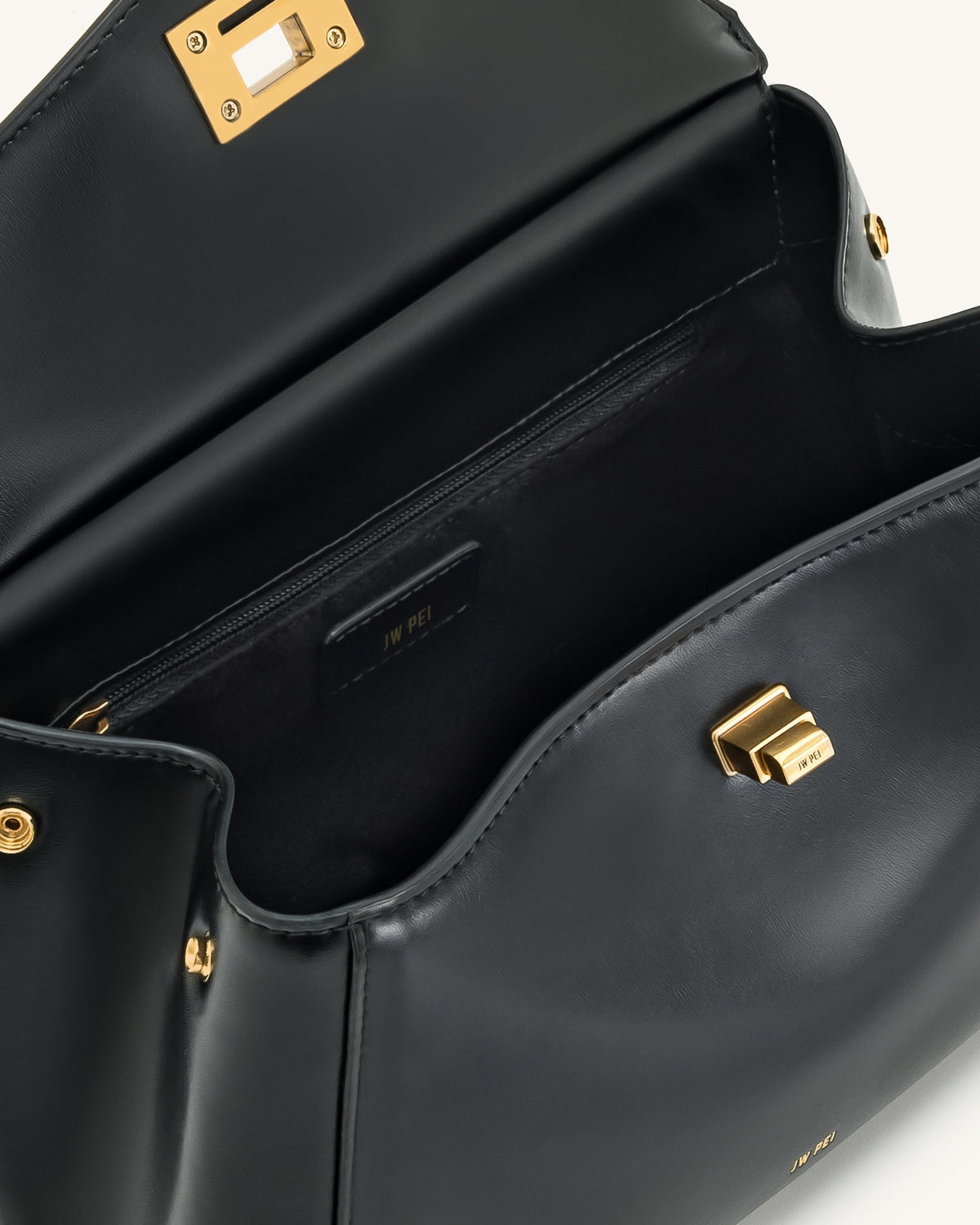 Lucia Classic Top Handbag - Black mysite