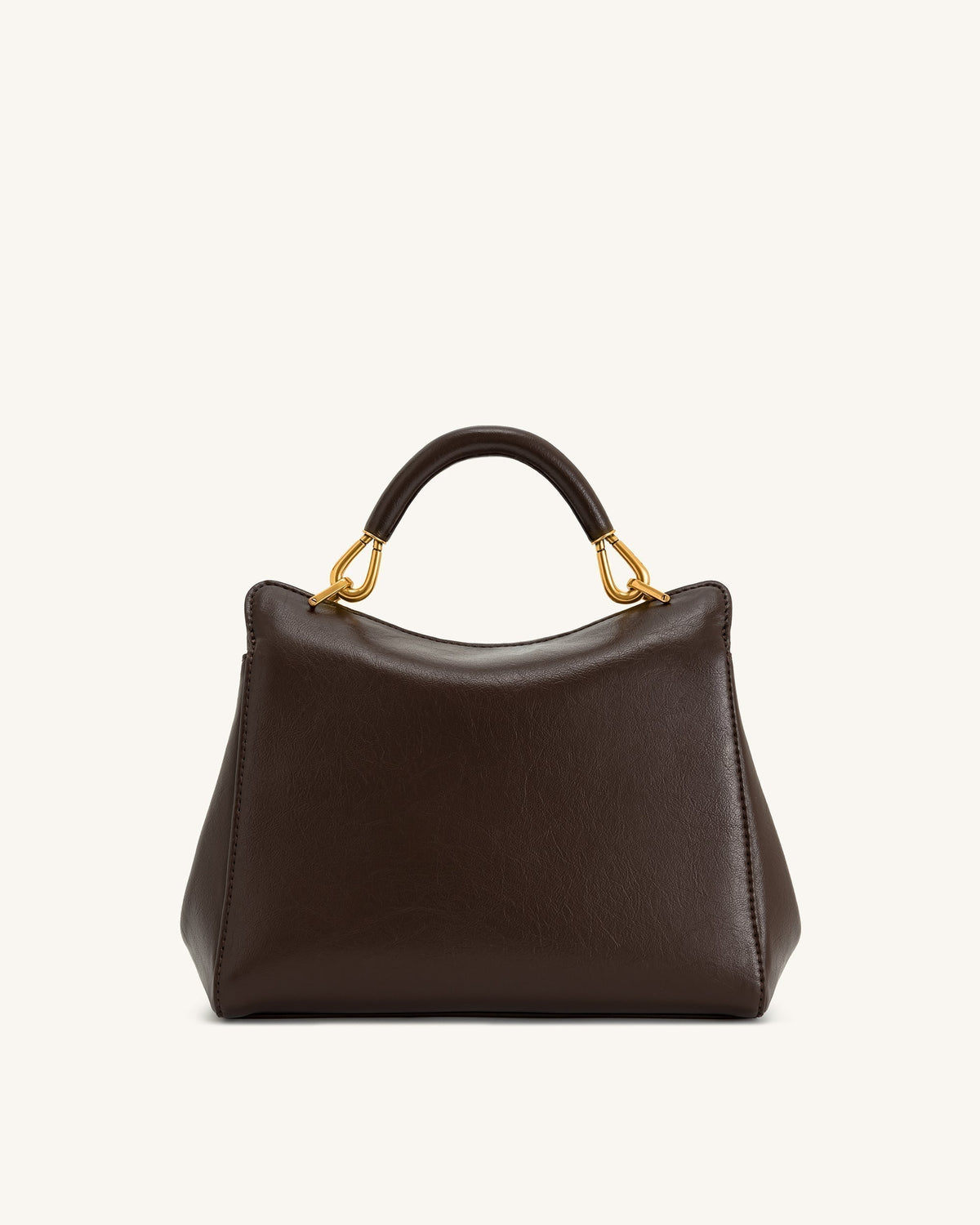 Lucia Classic Top Handbag - Dark Brown mysite