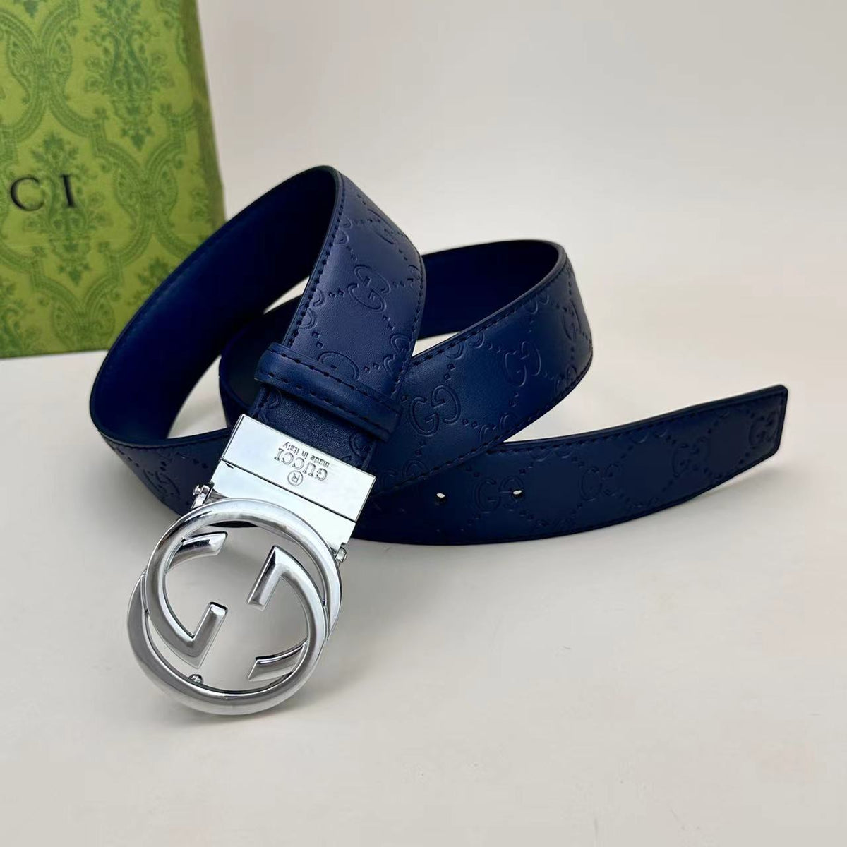 Circle Design Good Belt (Blue) mysite