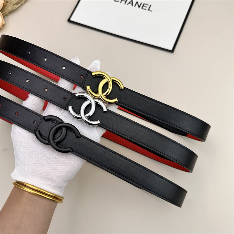 CC Women's Leather Belt (Black) mysite