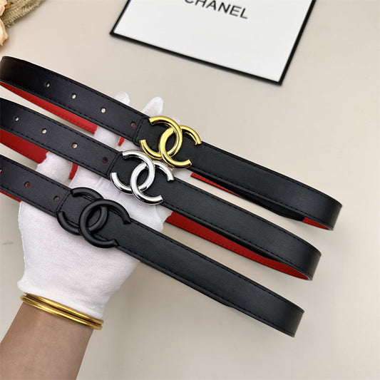 CC Women's Leather Belt (Black) mysite