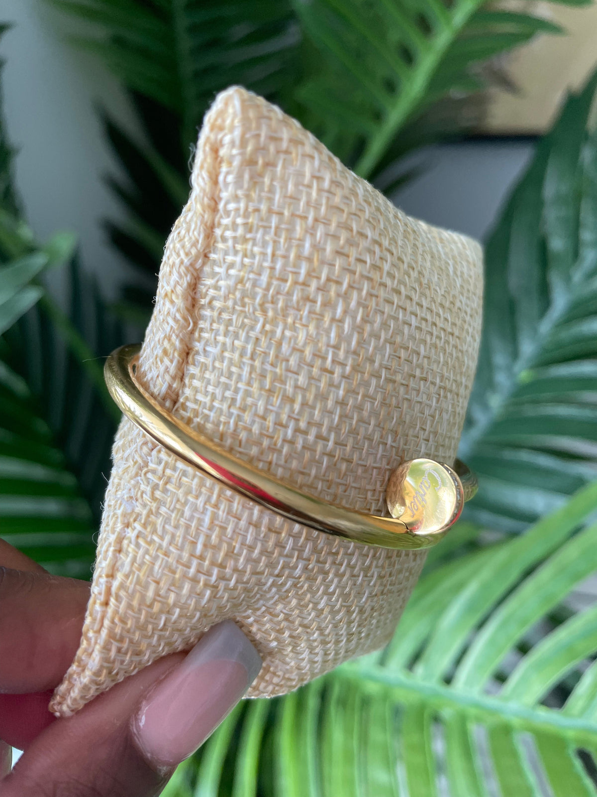 Gold Diamond Nail Bracelet mysite