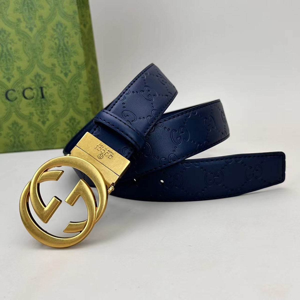Circle Design Good Belt (Blue) mysite