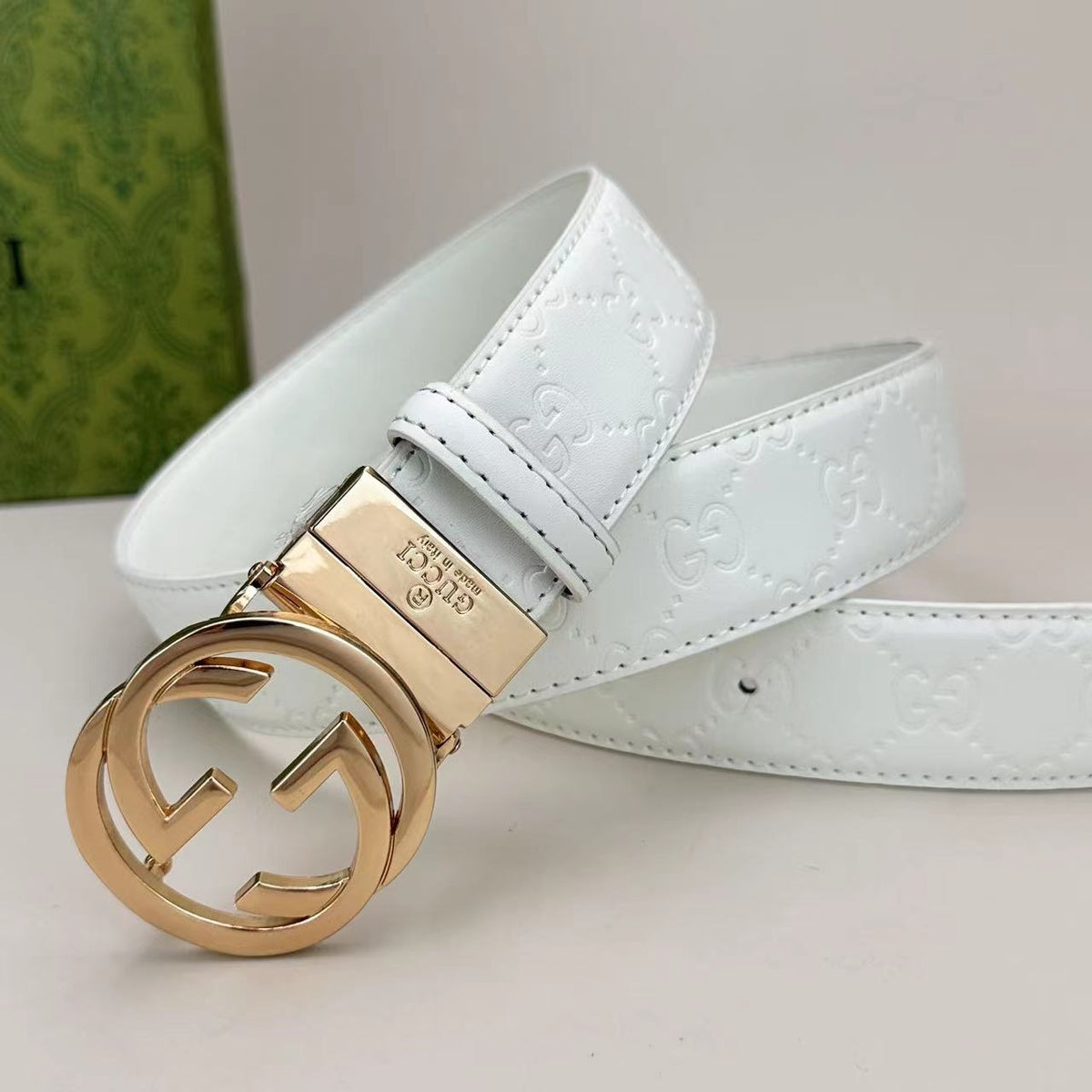 Circle Design Good Belt (White) mysite