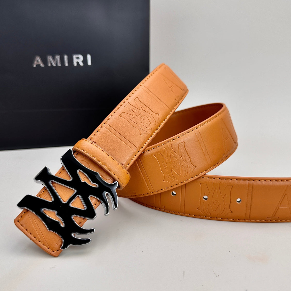 Classic AM Belt (Black & Silver Buckle) mysite