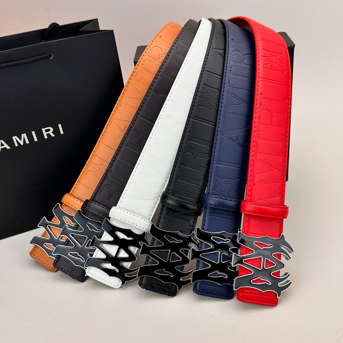 Classic AM Belt (Black & Silver Buckle) mysite