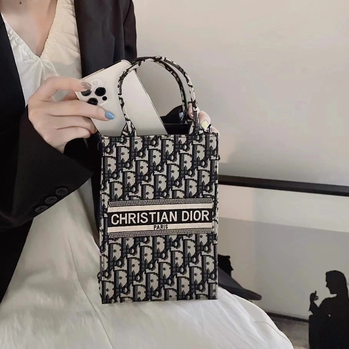 Classic Tote Bag With Crossbody Strap-18 mysite