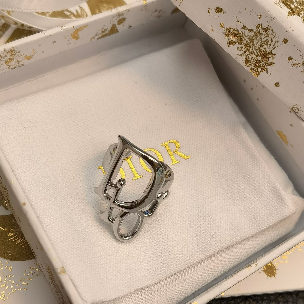 Hollow Lettering Open Ring mysite