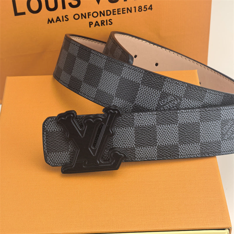 Horizontal Textured Buckle Belt (Black Latticed) mysite