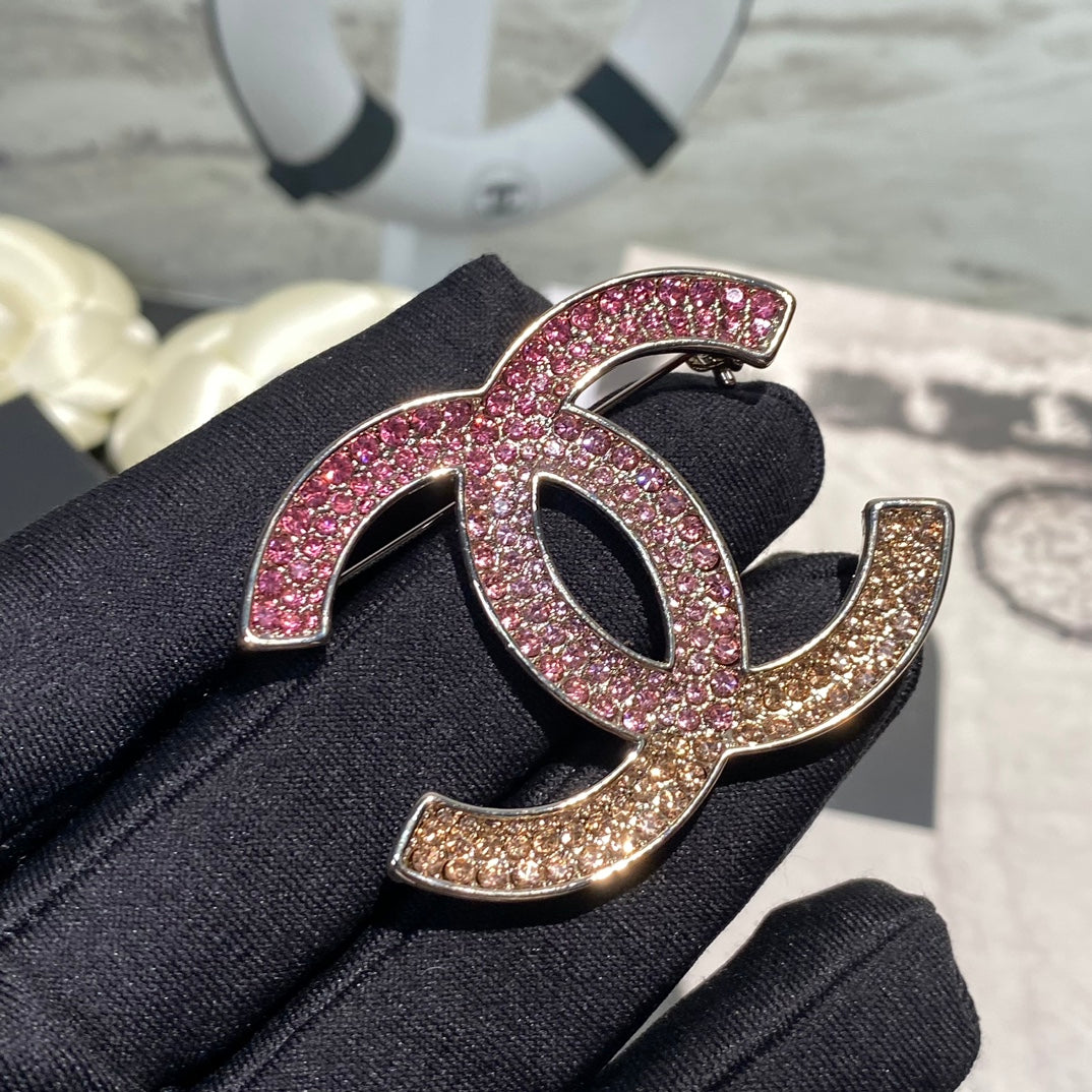 Gradient Pink Rhinestone Brooch mysite