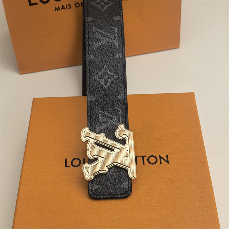 Horizontal Textured Buckle Belt (Black Latticed) mysite
