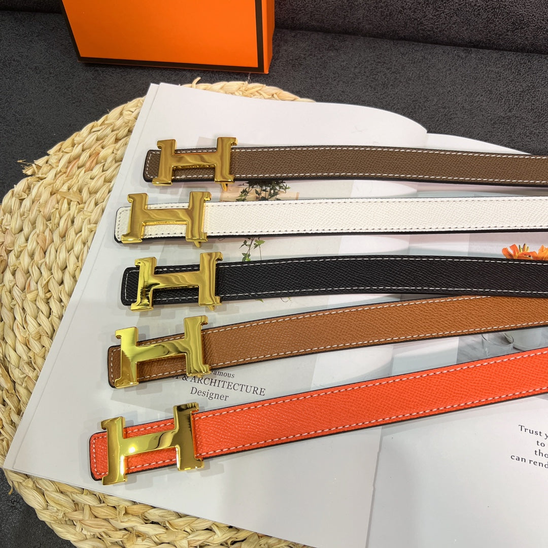 Double Sided Leather Women's Belt mysite
