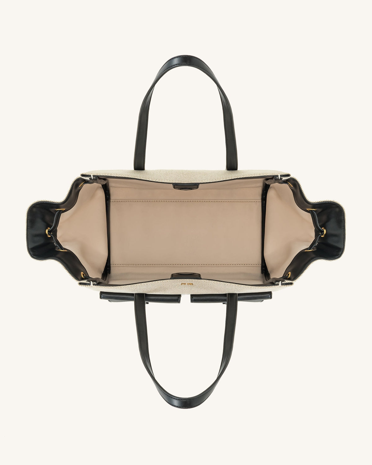 Linda Tote Bag - Black Canvas mysite