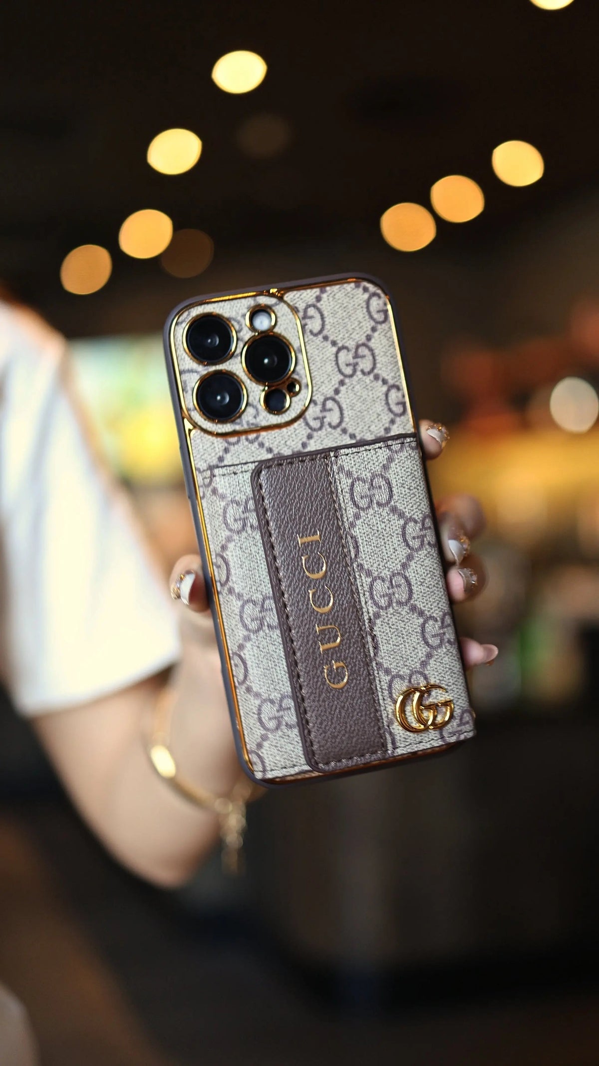Luxury Advanced Leather iPhone Case with Card Holder & Strap-s2 mysite