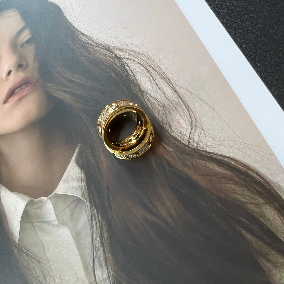 Gold Diamond Love Ring mysite