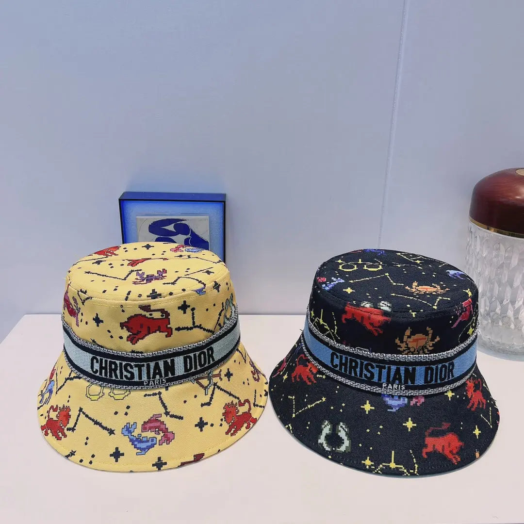 Vintage Oblique Webbing Bucket Hat | Luxury Designer Cotton Bucket Hat-s2 mysite