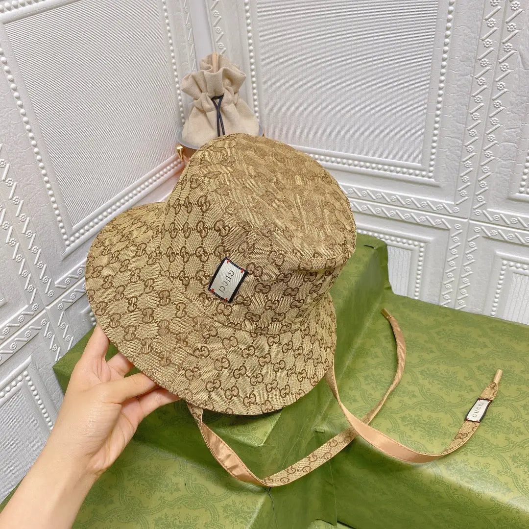 Classic GG Monogram Double-Sided Strap Bucket Hat-s2 mysite