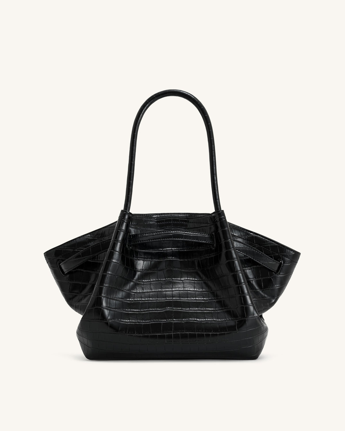 Hana Medium Tote Bag - Black Croc mysite